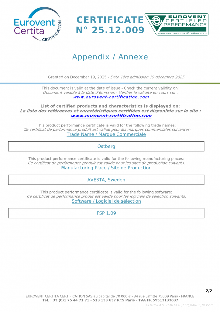 EUROVENT AHU HERU SELECT page 2/2